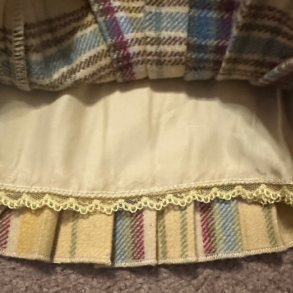 Yellow Plaid Pleated Skirt - Picture 5 of 6